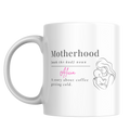Personalized Motherhood Mug - Custom Name 11oz Ceramic Mug