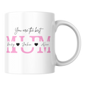 Personalized Family Names Mug - Custom 11oz Ceramic Mug for Mum