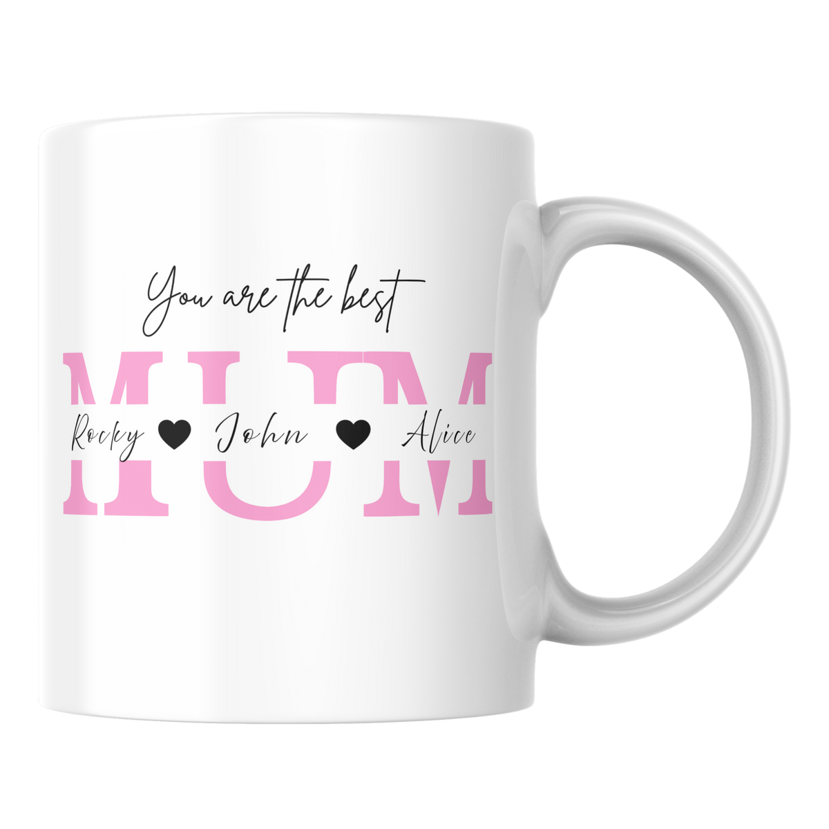 Tazza In Ceramica Nacho Regalo Per La Festa Della Mamma - Tazza Da Tè E Caffè Con Manico Nero, Capacità 330 Ml